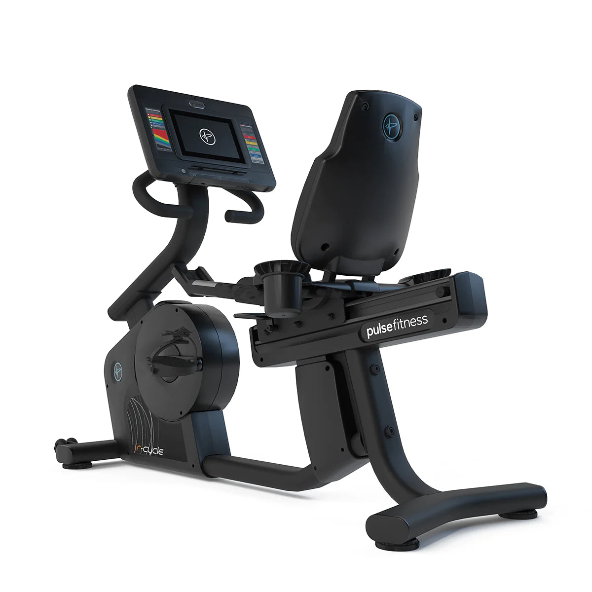 Pulse Fitness Classic Recumbent Cycle with 7" Tactile Key Console