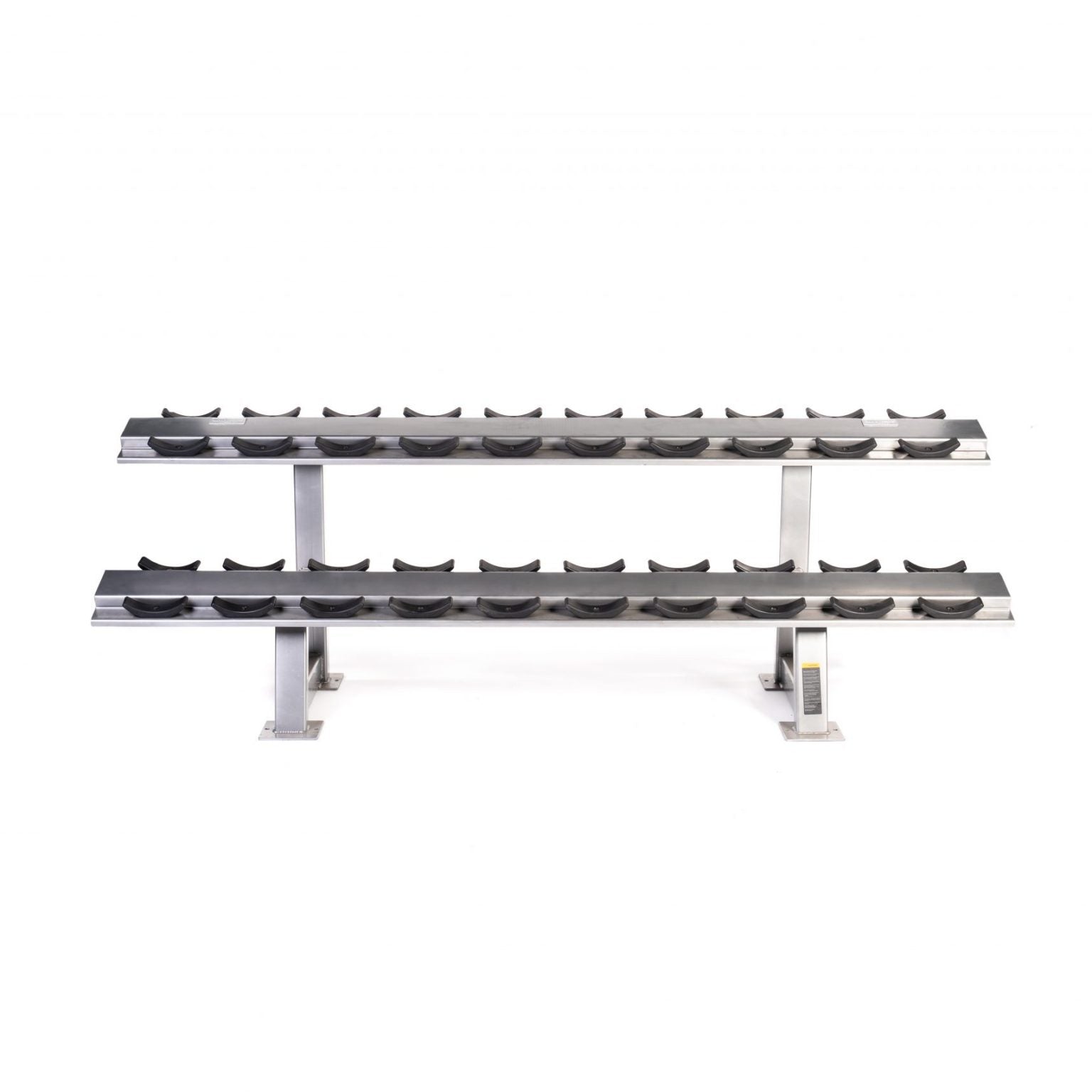 MYO Strength 10 Pair 2 Tier Premium Dumbbell Rack with Stirrups