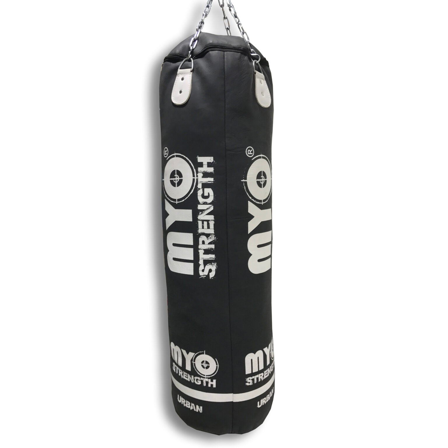 MYO strength Punch Bag - Heavy Duty Straight 5ft Leather