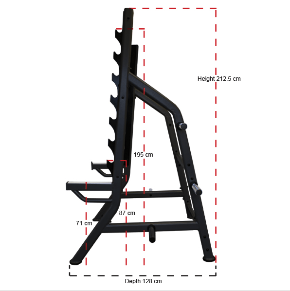 GymGear Pro Series Commercial Squat Rack