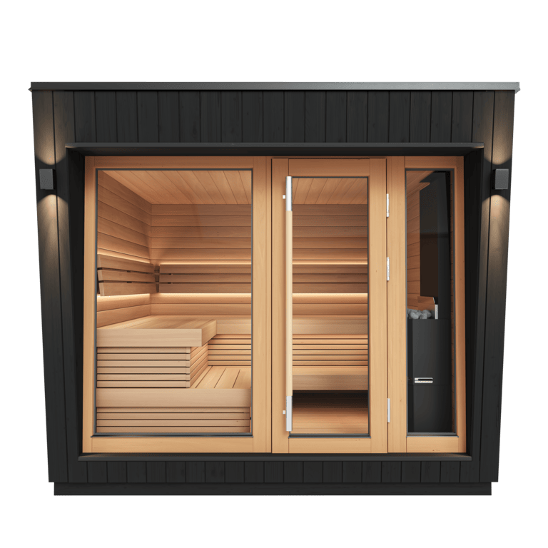 Saunum AirCube Modern Outdoor Sauna